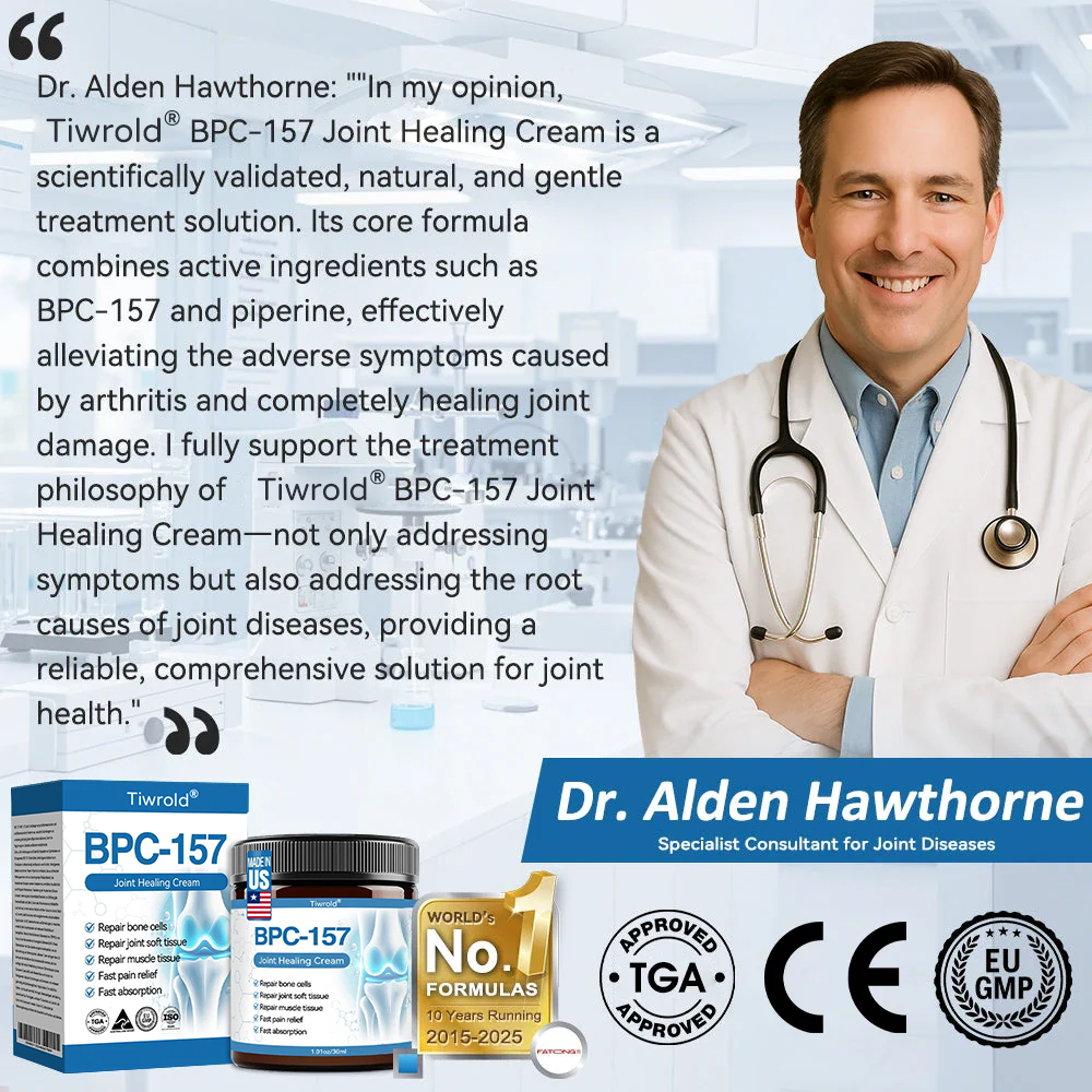 Tiwrold® BPC-157 Joint Healing Cream🦴Treats Arthritis, Neuropathy, Rheumatism, Sports Injuries & More🏆